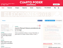 Tablet Screenshot of cuartopoder.mx